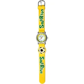Excellanc Analoge Kinderuhr 0 mm Silikonarmband Gelb