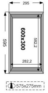 LED Panel 600x300mm 22W Tageslichtweiss 4000K