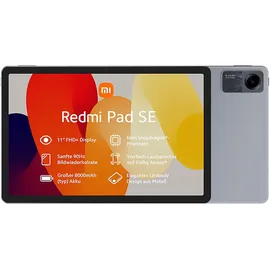 Xiaomi Redmi Pad SE 11.0'' 4 GB RAM 128 GB Wi-Fi graphite gray