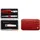 Zwilling CLASSIC INOX Rahmenetui, 3-tlg., in Kroko-Lackoptik, rot im horizontalen Leder-Etui 3 El.