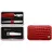Zwilling CLASSIC INOX Rahmenetui, 3-tlg., in Kroko-Lackoptik, rot im horizontalen Leder-Etui 3 El.