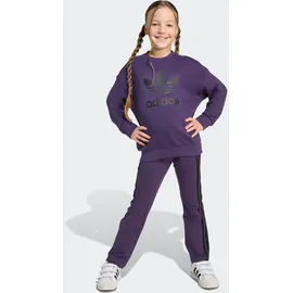 adidas LOOSE CREW FLARED KIDS LEGGINGS SET Trainingsanzug Lila 122