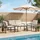 vidaXL Gartenmöbel-Set 4 Stk. Cremeweiß Poly-Rattan