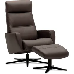 Relaxsessel Space mit Hocker Prime Choco Lieferung mit Montage