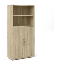Prisme Büro Aufbewahrung 2 Türen und 1 Ablage. Eiche Dekor.