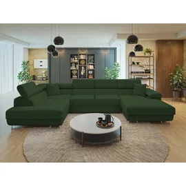 Mirjan24 Wohnlandschaft Torezio Bis Cord, mit Bettkasten und Schlaffunktion, Einstellbare Kopfstützen, 346x203x70-90 cm, Wohnzimmer, Sofas ... Couches, Wohnlandschaften, Wohnlandschaften in U-Form