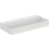 Ideal Standard Conca Waschtisch T3835MA mit Hahnloch, ohne Überlauf, geschliffen, 1000 x 450 x 145 mm, weiß Ideal Plus