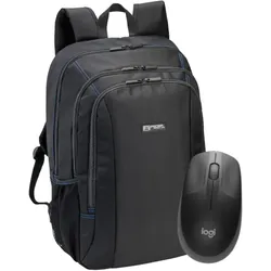 PEDEA Gamingrucksack 17,3" + Logitech M190 Wireless Maus