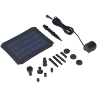 Solar-wasserpumpen-set Mit Led-beleuchtung Für Teich, Gartenbrunnen, Schwimmbad Oder Vogeltränke – 9 V, 2,5 W