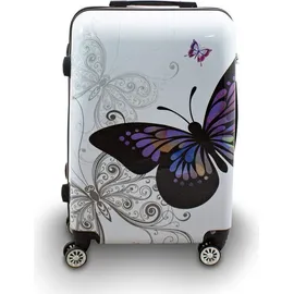 Berwin Design 4-Rollen Cabin L 67 cm / 78 l butterfly/weiß