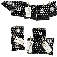 Frau Wundervoll Frau WUNDERVoll® DIY Adventskalender BESCHERUNG zum Befüllen,