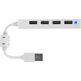 Speedlink Snappy Slim USB-Hub, 4x USB-A 2.0, USB-A 2.0 [Stecker] (SL-140000-WE)