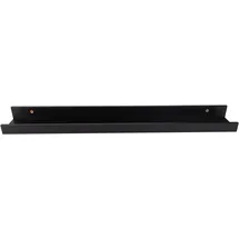 Queence Wandregal Bilderleiste 2-teilig 70 x 5 x 9 cm Schwarz