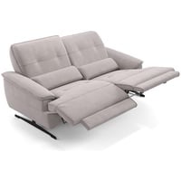 Sofanella 2-Sitzer Stoff Perlo, Relaxsofa, Designsofa, Designer Couch, Italienisches Sofa, 2er Sofa grau