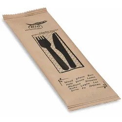 VEPATIM 300x BIO-Nature Holz Besteck Set biologisch abbaubar 3-teilig hyg. verpackt