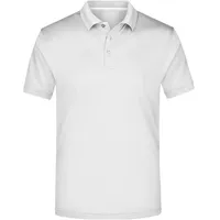 James & Nicholson Herren Poloshirt High Performance Funktionspolo weiß,