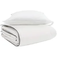 VidaXL Winterbettdecke mit Kissen 2 pcs Weiß Daunenfeder