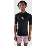 Rip Curl Waves Upf Perf Kurzarm-rashguard - black - S