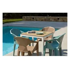 garbar Delta Sessel 57 x 60 x 105 cm weiß 4 St.