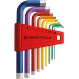 PB SWISS TOOLS RainBow Winkelschraubendreher- Satz im Kunststoffhalter 9-teilig 1,5-10mm PB