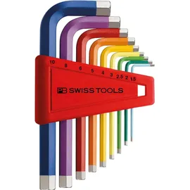 PB SWISS TOOLS RainBow Winkelschraubendreher- Satz im Kunststoffhalter 9-teilig 1,5-10mm PB