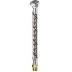 Flamco Meiflex Panzerschlauch M4315.1107.50 3/4" x 3/4" IG/AG, 12 x 500 mm, Edelstahl, Heizung/Klima