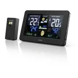 Hama Premium Funkwetterstation Digital mit LED-Farbdisplay und USB-Ladefunktion (186380)