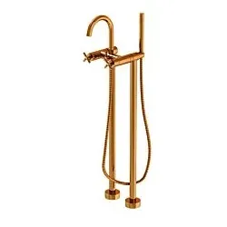 Steinberg Serie 250 Wannen-Zweigriff-Armatur 2501162RG Ausladung 153mm, freistehende Montage, Rose Gold