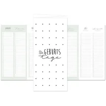 Nova MD Geburtstagskalender mit Geburtstagskarte, feines Design!: