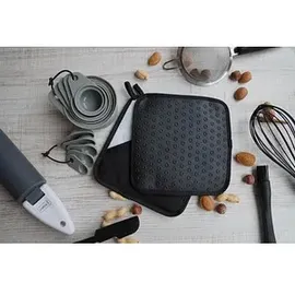 LURCH Topflappen schwarz, 2 St.