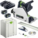 Festool Тauchsäge TSC 55 5,0 KEBI-Plus/XL-FS inkl. 2 x 5 Ah + Führungsschiene + Systainer SYS3