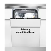 BAUKNECHT vollintegrierbarer Geschirrspüler "BK4IC11BS7LA0", Energieeffizienz: C (A-G), silber, B:44,8cm H:82cm T:55,5cm, Geschirrspüler, Doppelter Komfort – mit Besteckschublade und zusätzlichem Besteckkorb