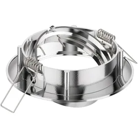 ledscom.de Deckeneinbaurahmen Circ 1 Aluminium chrom schwenkbar