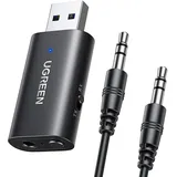 UGREEN USB 2.0 auf 3,5mm Bluetooth-Sender/Empfänger-Adapter mit Audiokabel