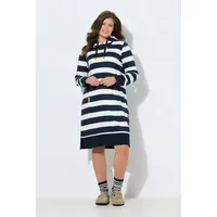 laurasøn Midikleid Marine/Weiß 48/50