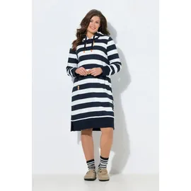 laurasøn Midikleid Marine/Weiß 48/50