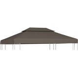 vidaXL Pavillon-Dachplane mit Kaminabzug 310 g/m2 4x3 m Taupe