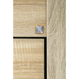 Rauch Stauraumbett RAUCH "Aditio", braun (struktureichefarben hell), B:96cm H:50cm L:208cm, Betten, Stauraumbett, ohne Kopfteil, inklusive Schubkästen