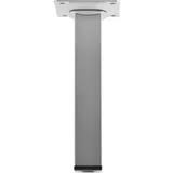 diy element-system gmbh Möbelfüße Tischbeine (quadratische) Möbelbeine 25x400 mm Tischfuß Stahl silber