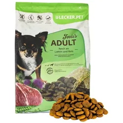 4 kg Lecker.Pet® Josie's Adult Lamm & Reis Hundefutter Trockenfutter Vollnahrung