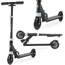 HyperMotion Zweirädriger Roller mit Stoßdämpfer WALLY 4-9 Jahre von HyperMotion, Schwarz-blau - Blau