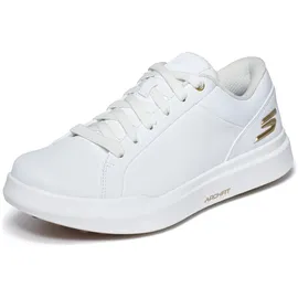 SKECHERS Damen Go Golf Drive 6 Turnschuhe, White/Gold, 38 EU