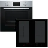 Bosch Backofen HBF114ESO mit Wolkenstein Kochfeld Flächeninduktion 60cm autark