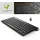 Lacerto Lacerto® | Bilinguale Russisch-Französische Kabellose 2,4 GHz Multimedia AZERTY Tastatur, Clavier sans fil bilingue Français-Russe, Russian-French Wireless Keyboard | BELA-FR568 | Matt Schwarz