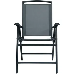 vidaXL 3-tlg. Bistro-Set Grau Stahl