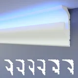 heximo LED-Stuckleisten 2in1 20,4 m