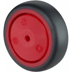 BS Rollen Gummirad A85.F003, Durchmesser 75 grau, Achs, Durchmesser 6, 60kg