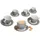 Mambocat Kaffeetasse 0,2 l Grau 6 St.