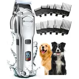 Oneisall Leise Hundeschermaschine dichtes Fell IPX7 Wasserdichtes Schermaschine