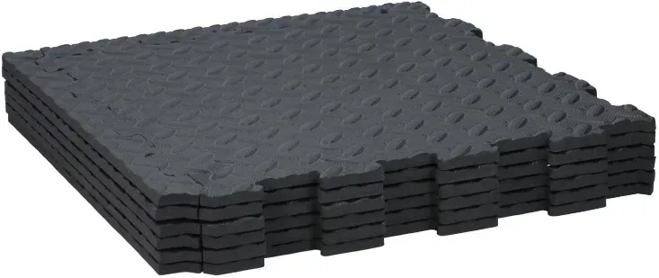 Black + Decker Bodenmatte 6 Stück 40 x 40 x 1 cm